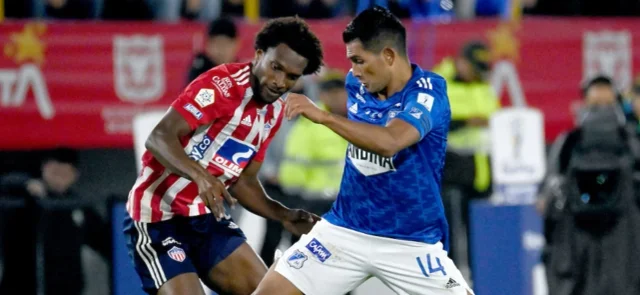 Millonarios vs. Junior: el duelo por estar dentro de los mejores 8. / Foto: Vizzorimage.