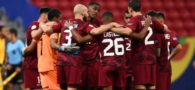 Equipo de la selección Venezuela reunido - AFP