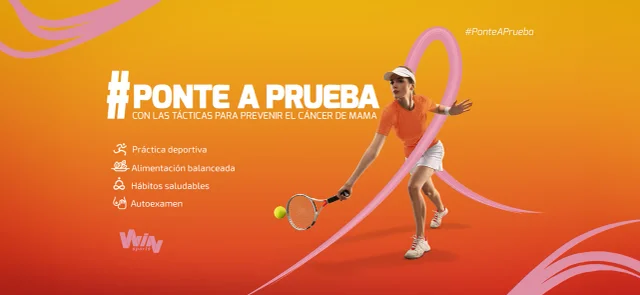 #PonteAPrueba, la campaña de Win Sports en el mes rosa.