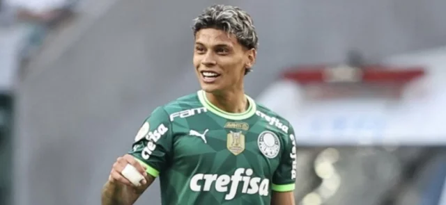 Richard Rios - Volante colombiano de Palmeiras - AFP