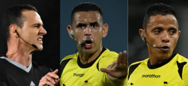 Wilmar Roldán, Carlos Ortega y Bismark Santiago - AFP