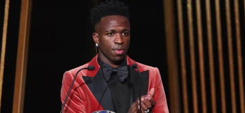 Vinicius Jr en la gala de los premios del Balón de Oro 2023 - AFP