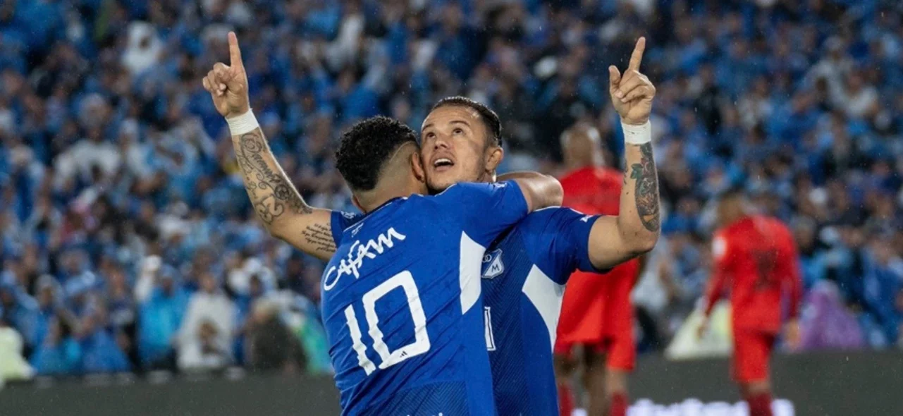 Millonarios derrotó a América. Foto: X/@MillosFCoficial