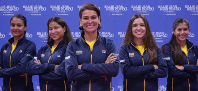 Colombia iguala con Japón en la Billie Jean King Cup. / Foto: Cortesía: Hiroshi Sato/JTA.