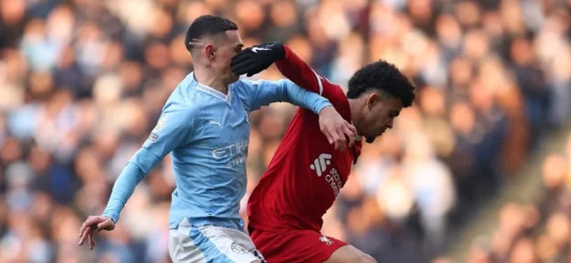 Phil Foden y Luis Díaz - Foto - AFP