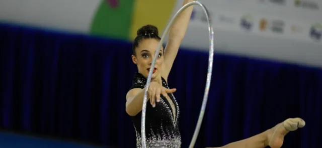 Lina Dussan, campeona en gimnasia rítmica en Juegos Nacionales. / Foto: MindeporteCol / EjeCafetero2023.