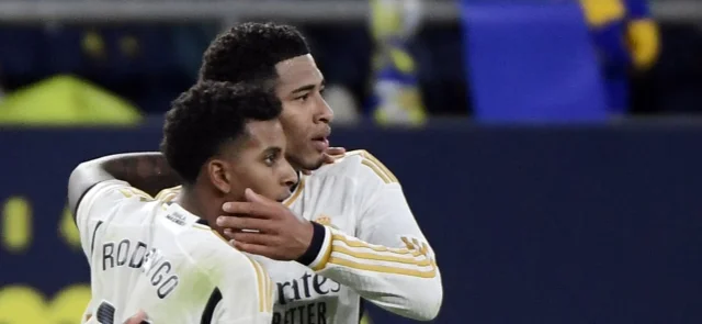 Real Madrid ganó con doblete de Rodrygo. Foto: AFP