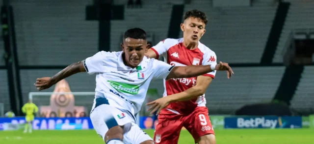 Santa Fe recibe a Once Caldas. Foto: VizzorImage / Santiago Alvarez