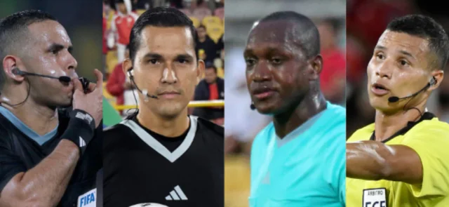Carlos Ortega, Diego Ruiz, Jhon Hinestroza y Liz Mair Suárez, árbitros colombianos - VizzorImage