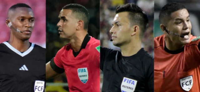 Ulloa, Ortega, Gallo y Matorel - Árbitros colombianos - VizzorImage