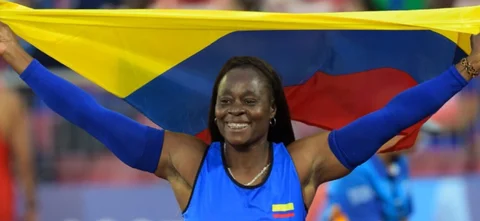 Flor Ruiz se bañó en oro / Foto: @MinDeporteCol