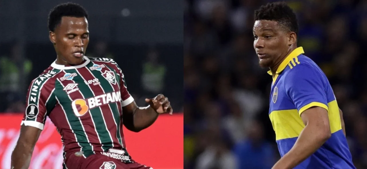Jhon Arias de Fluminense vs. Frank Fabra de Boca Juniors - AFP