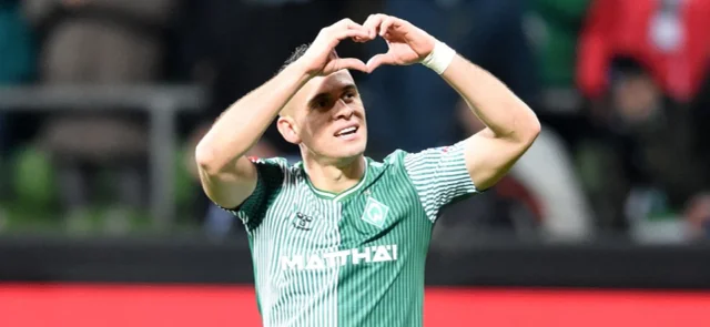 Rafael Santos Borré - Delantero colombiano de Werder Bremen - AFP