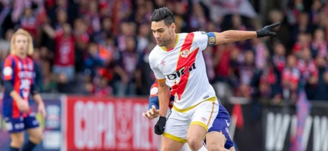 Falcao en su partido ante Yeclano Deportivo - AFP