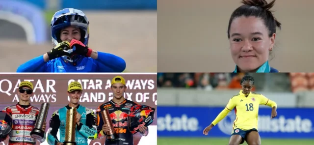 ¡Por todo lo alto! Los deportistas que brillaron en el 2023. / Fotos: AFP.