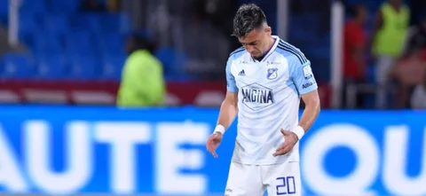 Así se vio a Fernando Uribe tras eliminación de Millonarios. / Foto: Vizzorimage.