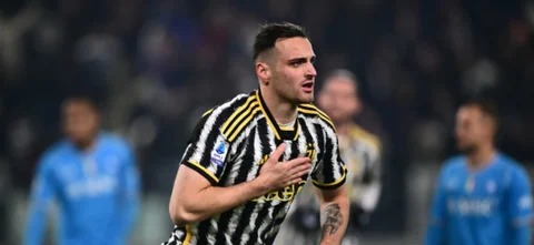 Juventus se quedó con los 3 puntos ante Napoli con la anotación de Federico Gatti. / Foto: AFP.