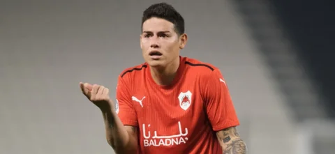 James Rodríguez - Volante por paso en Al Rayyan de Qatar - AFP