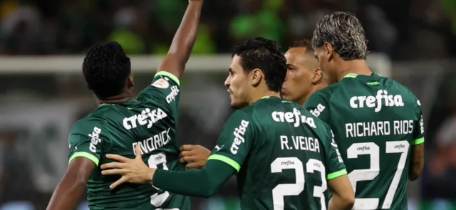 Richard Ríos, ad portas de ser campeón con Palmeiras. / Foto: Twitter Palmeiras.