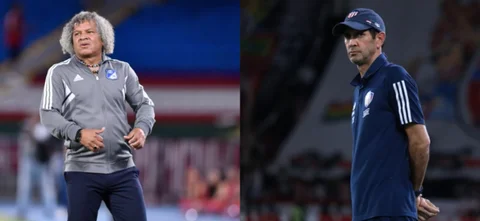 Técnicos y campeones en la Liga BetPlay. / Fotos: Vizzorimage.