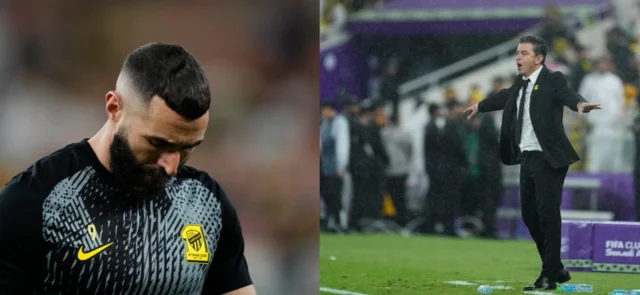 Karim Benzema y Marcelo Gallardo - Fotos: AFP