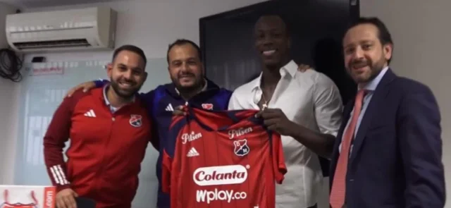 Baldomero Perlaza, nuevo jugador de Independiente Medellín. / Foto: X Wbeimar Muñoz.