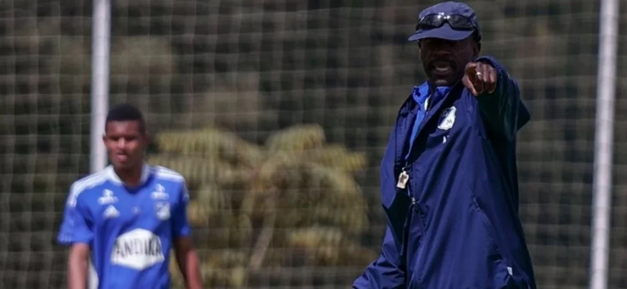 Cerveleón Cuesta, asistente técnico de Millonarios. / Foto: X Millonarios.