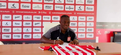Edwuin Cetré, nuevo jugador de Estudiantes de la Plata. / Foto: X Edlp.