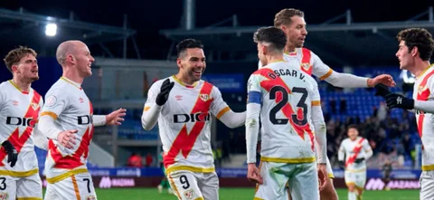 Falcao se reportó con asistencia / Foto Rayo Vallecano