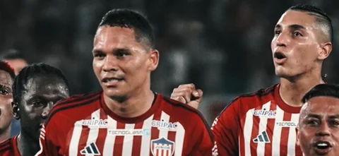 Carlos Bacca marcó el único gol de la Superliga ida 2024 - X: @JuniorClubSA