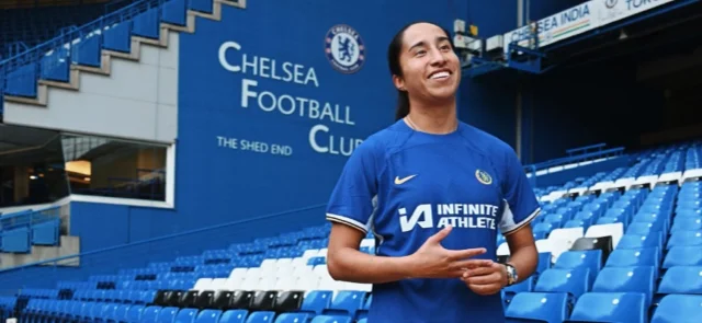 Así es el primer entrenamiento de Mayra Ramírez en Chelsea. / Foto: X Chelsea.