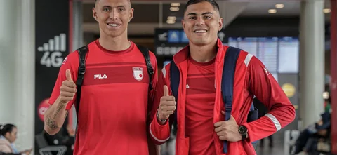 Santa Fe y su opción más clara de gol ante Pasto. / Foto: X Santa Fe.