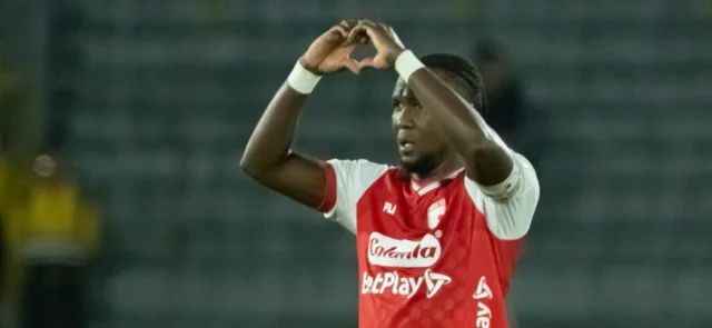 Hugo Rodallega, delantero de Independiente Santa Fe - VizzorImage / Leonardo Castañeda