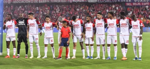 Mira el gol anulado de Santa Fe ante Independiente Medellín. / Foto: Vizzorimage.