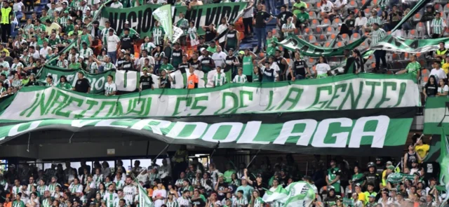 Barra de Atlético Nacional en el estadio Atanasio Girardot - VizzorImage / Luis Benavides