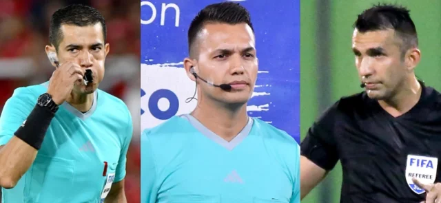 Andrés Rojas, Nicolás Gallo y Carlos Betancur, árbitros colombianos FIFA - VizzorImage