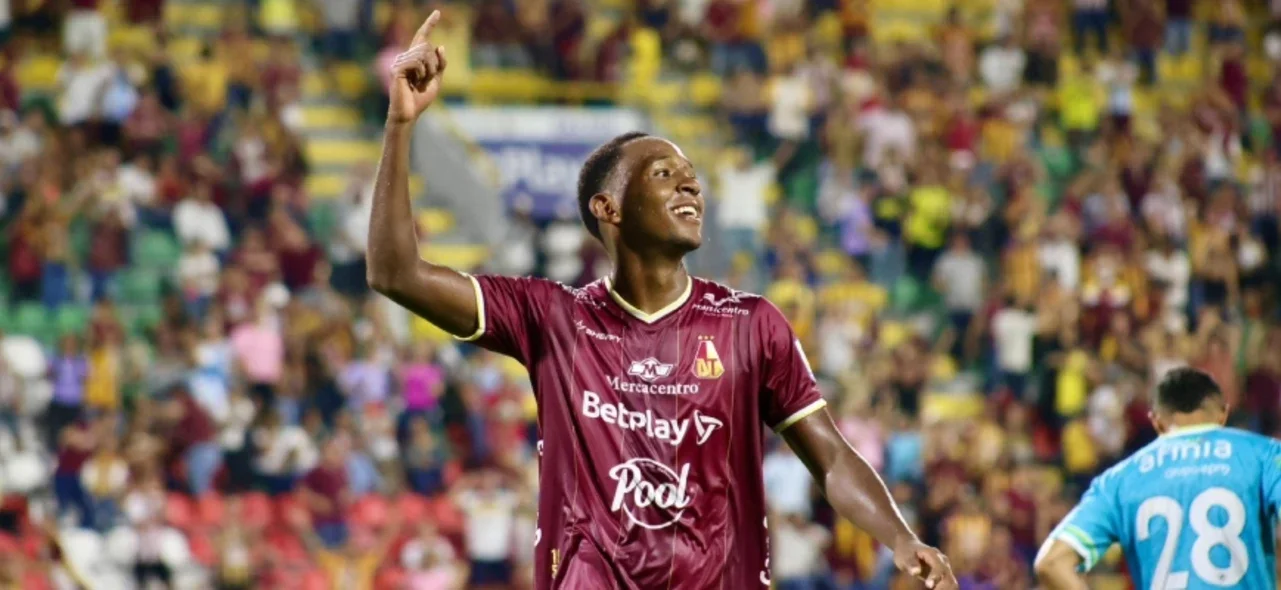 Brayan Gil Hurtado - Delantero de Deportes Tolima - X: @cdtolima