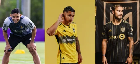 Futbolistas colombianos en la MLS. / Fotos: Tomados de X Orlando City, Columbus Crew y LAFC.