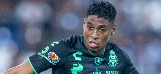 Emerson Rivaldo Rodríguez - Delantero colombiano en Santos Laguna - AFP