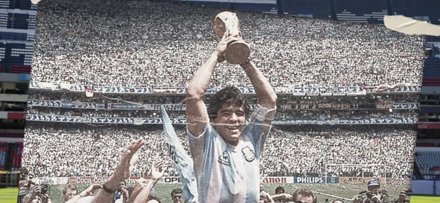 Homenaje a Diego Maradona en el estadio Azteca de México - X: @miseleccionmx