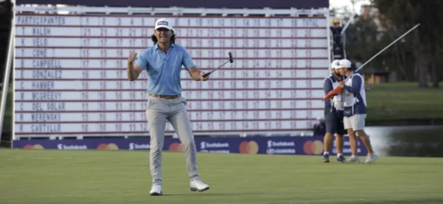 Kevin Velo, campeón del torneo del Korn Ferry Tour en Bogotá / Foto prensa