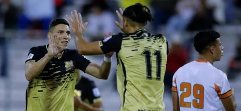 Johan Caballero marcó la senda del triunfo de Águilas sobre Envigado - VizzorImage