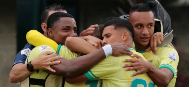 Leones celebra un gol ante Cortuluá - VizzorImage / Donaldo Zuluaga