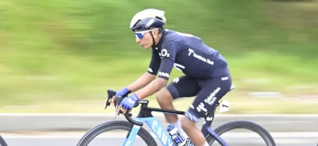 Nairo Quintana en medio del Tour Colombia 2.1 en Boyacá. / Foto: AFP.