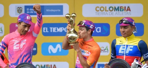 Sergio Higuita, el campeón de Tour Colombia 2020. / Foto: AFP.