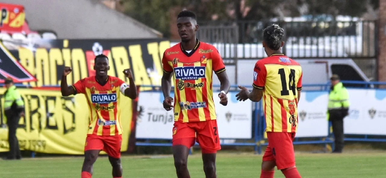 Pereira y su primera victoria en la Liga. / Foto: Vizzorimage.