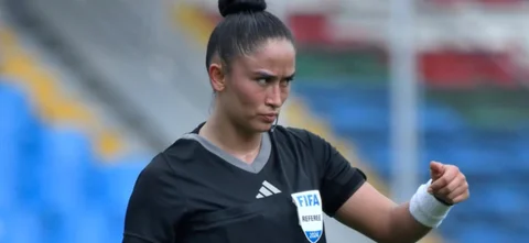 Danna Victorino dirigió el América vs. Real Santander por fecha 3 - VizzorImage