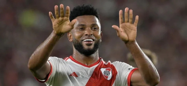 ¿Qué pasará con Miguel Borja en River Plate? / AFP