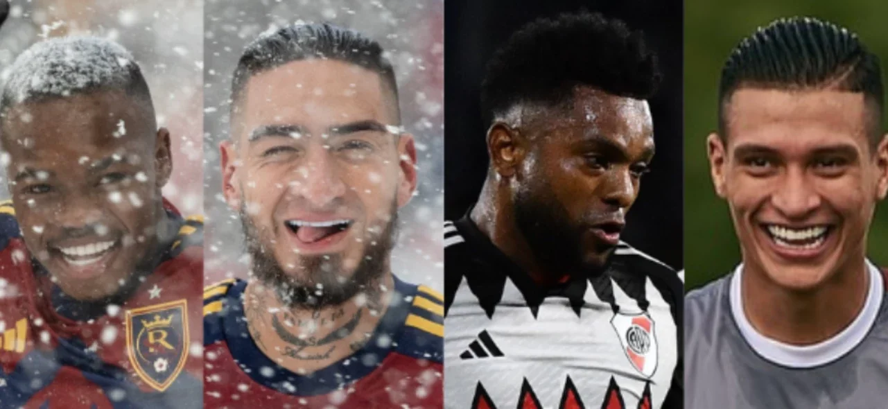 Carlos Gómez, 'Chicho' Arango, Miguel Borja y Juan Portilla marcaron gol - Prensa de Real Salt Lake, River Plate y Talleres