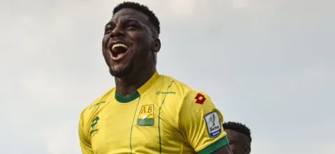 Daniel Mosquera llegó a tres goles con Atlético Bucaramanga - X: @ABucaramanga